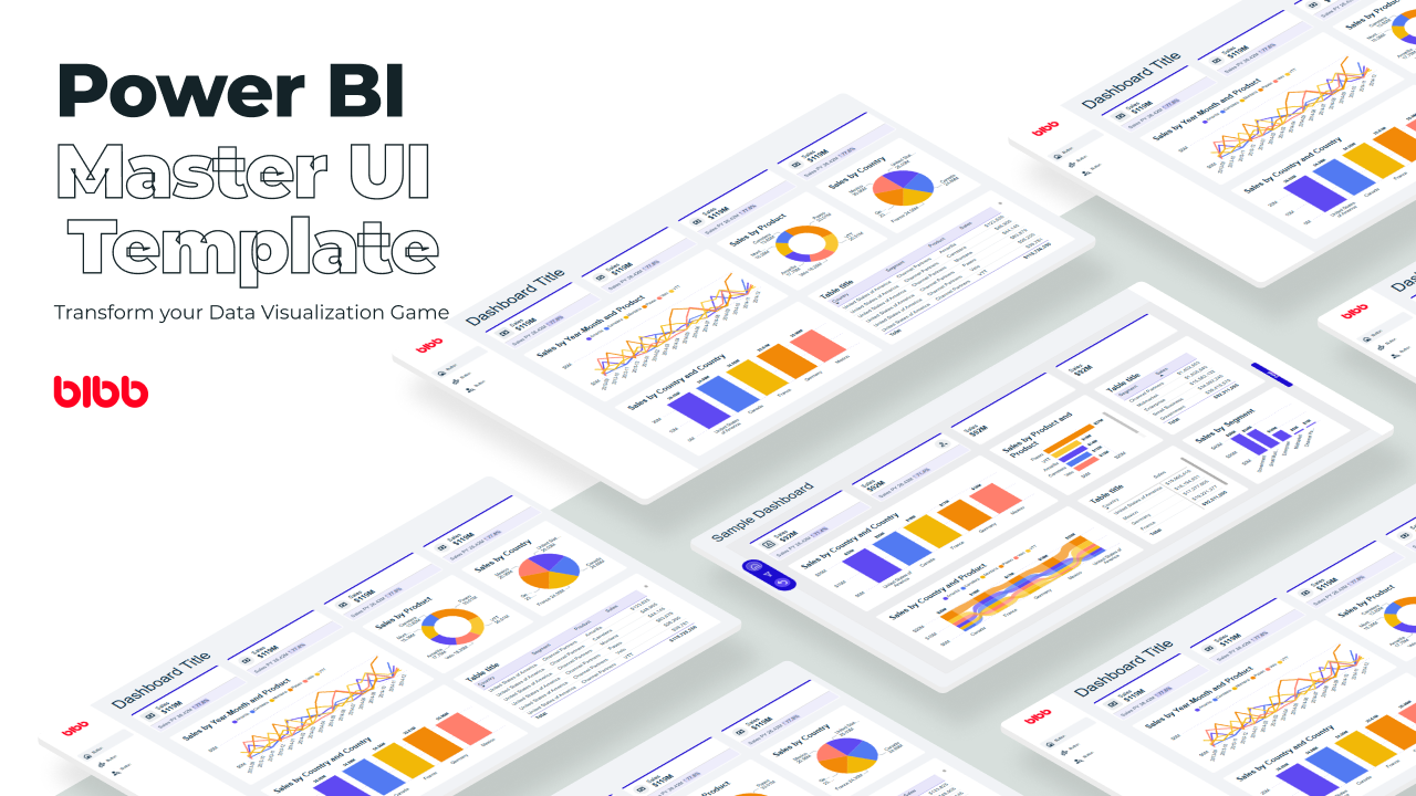 Power BI Master UI Template - Slide 1
